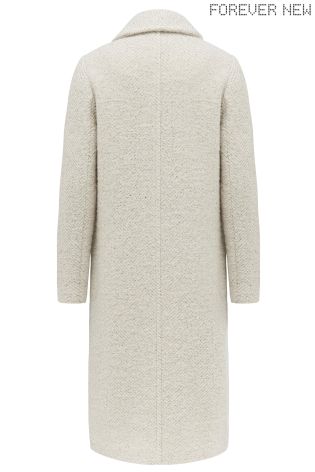 Forever New Textured Long Cardigan Coat